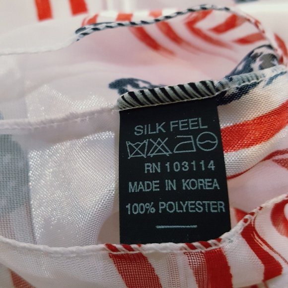 Infinity Scarf American Flag Patriotic U.S.A. Polyester Korea Holiday Stripes - Picture 7 of 10